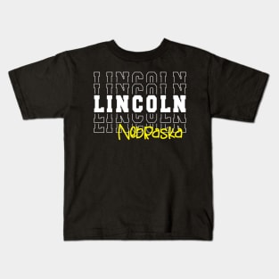 Lincoln city Nebraska Lincoln NE Kids T-Shirt